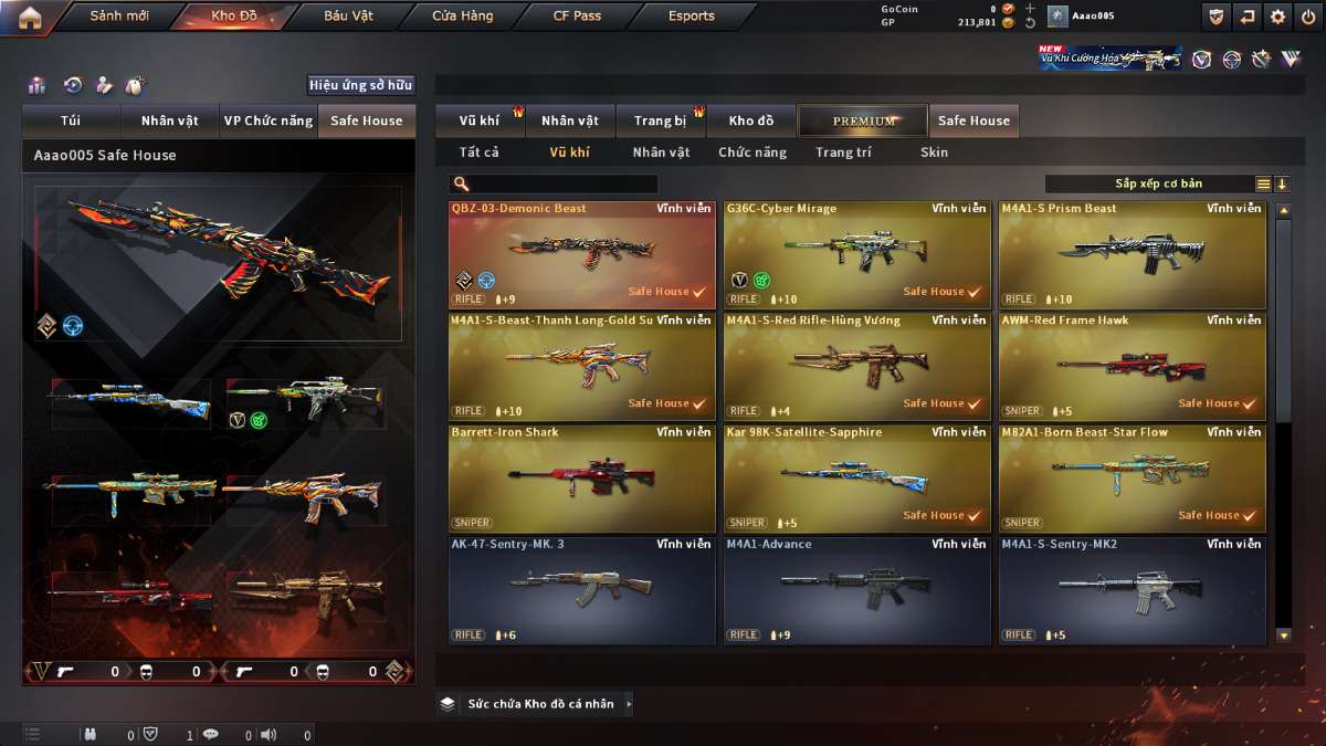 shop acc cf uy tin gia re